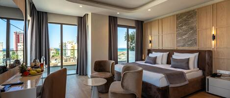 Ropa de cama de alta calidad, colchones Select Comfort y minibar