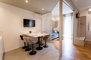 Apartment, Balcony | Living area | Flat-screen TV