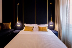 Leilighet, 2 soverom | Sengetøy av topp kvalitet, dundyner, safe på rommet og skrivebord