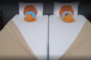 Deluxe kamer, 2 eenpersoonsbedden | Extra bedden (toeslag), gratis wifi, beddengoed