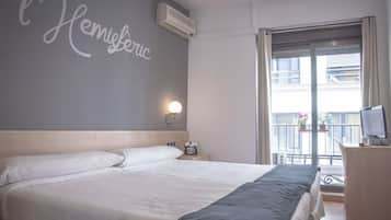 Kamer, 1 twee- of 2 eenpersoonsbedden | Geluiddichte muren, gratis wifi, beddengoed