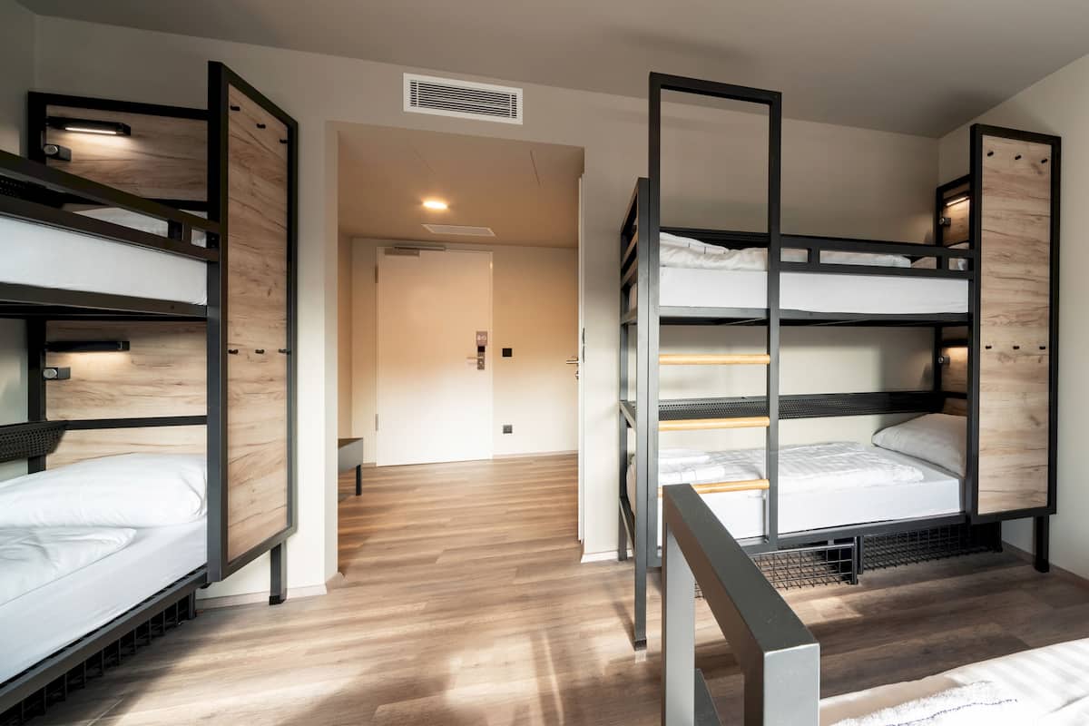 Blackout drapes, WiFi (free), bed sheets