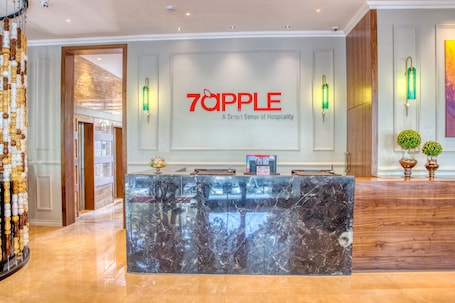 Check-in/check-out kiosk. 7 Apple Hotel - Viman Nagar Pune