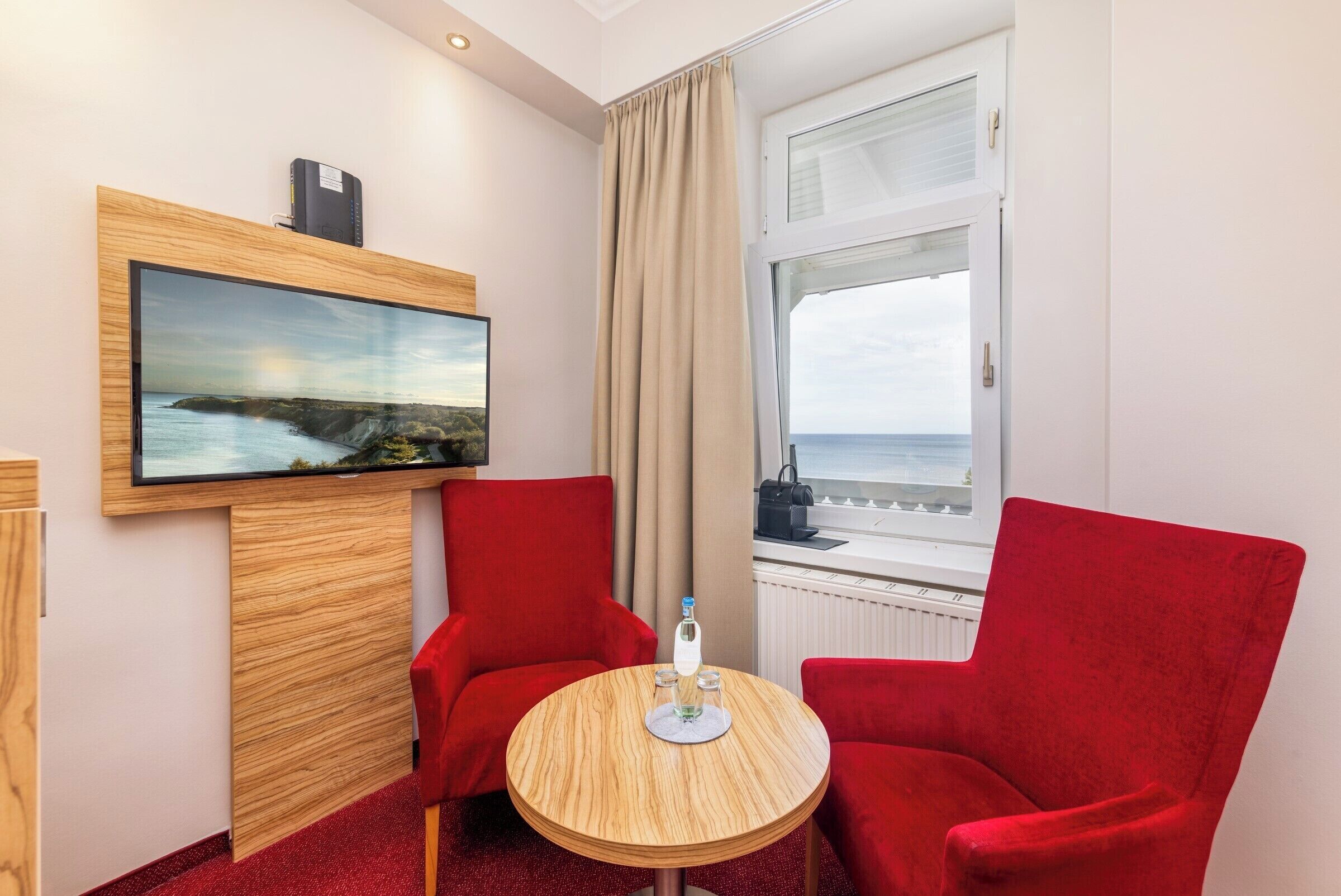 double room, balcony, sea view | hypo-allergenic bedding, minibar, in-room safe, blackout curtains