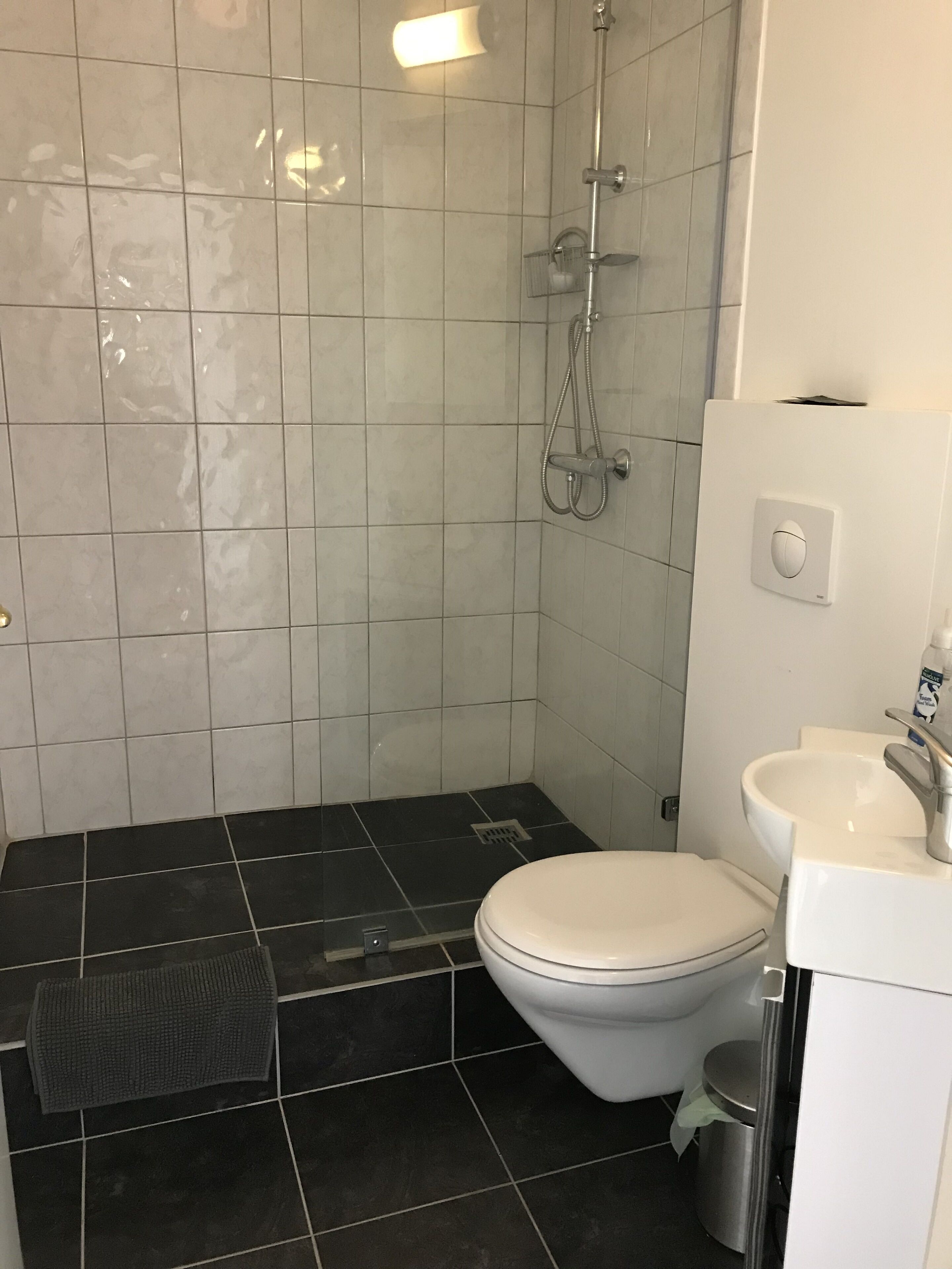 Enkeltrom, privat bad | Bad | Dusj, toalettartikler (inkludert), hårføner og håndklær