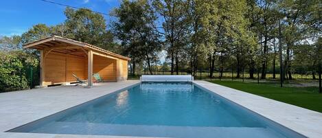 Una piscina riscaldata