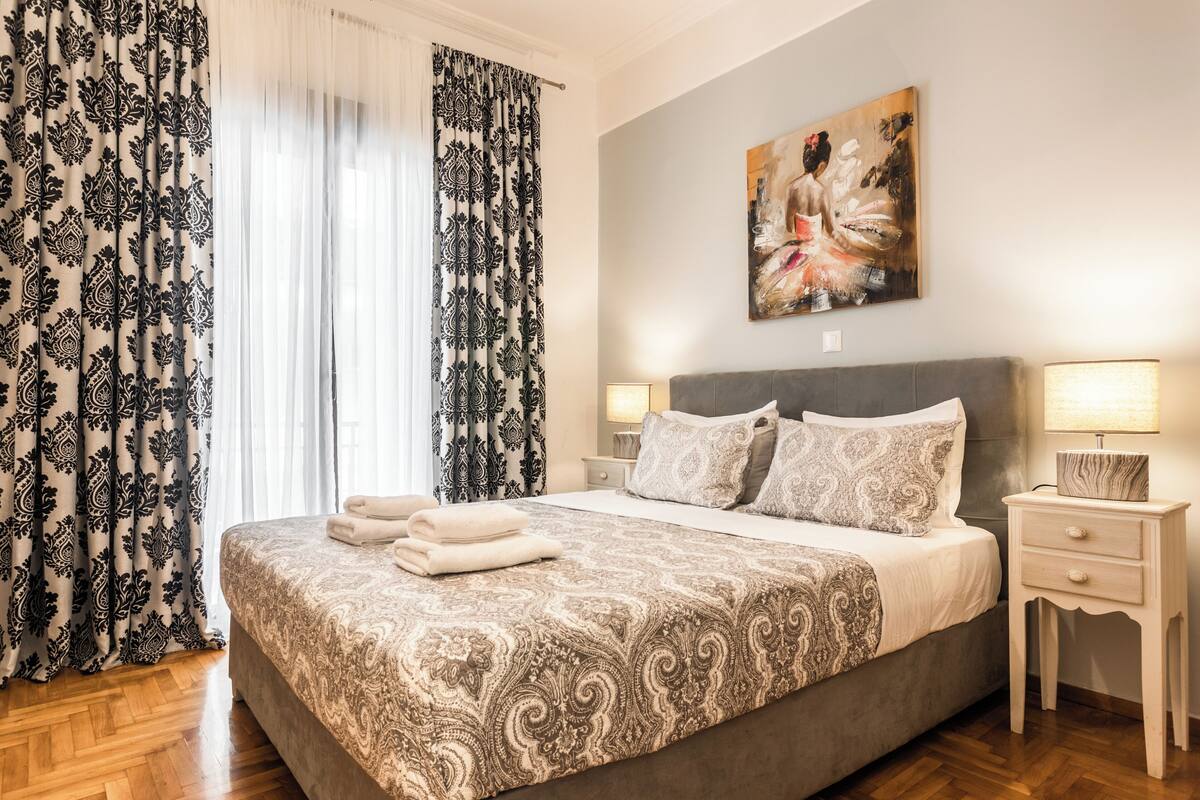 Estudio, balcón (Stylish) | Ropa de cama de alta calidad y sistema de insonorización