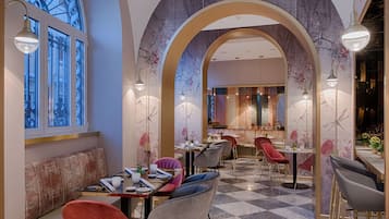 Déjeuner et dîner servis sur place, spécialités Cuisine italienne