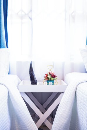 3 slaapkamers, een kluis op de kamer, wifi, beddengoed