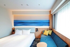 Down comforters, Tempur-Pedic beds, desk, free WiFi - Richmond Hotel Miyazaki Ekimae (Miyazaki)