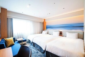 Δίκλινο Δωμάτιο (Twin), Μη Καπνιστών (Extra Bed for Triple Use) | Πουπουλένια παπλώματα, κρεβάτια Tempur-Pedic, γραφείο, δωρεάν Wi-Fi