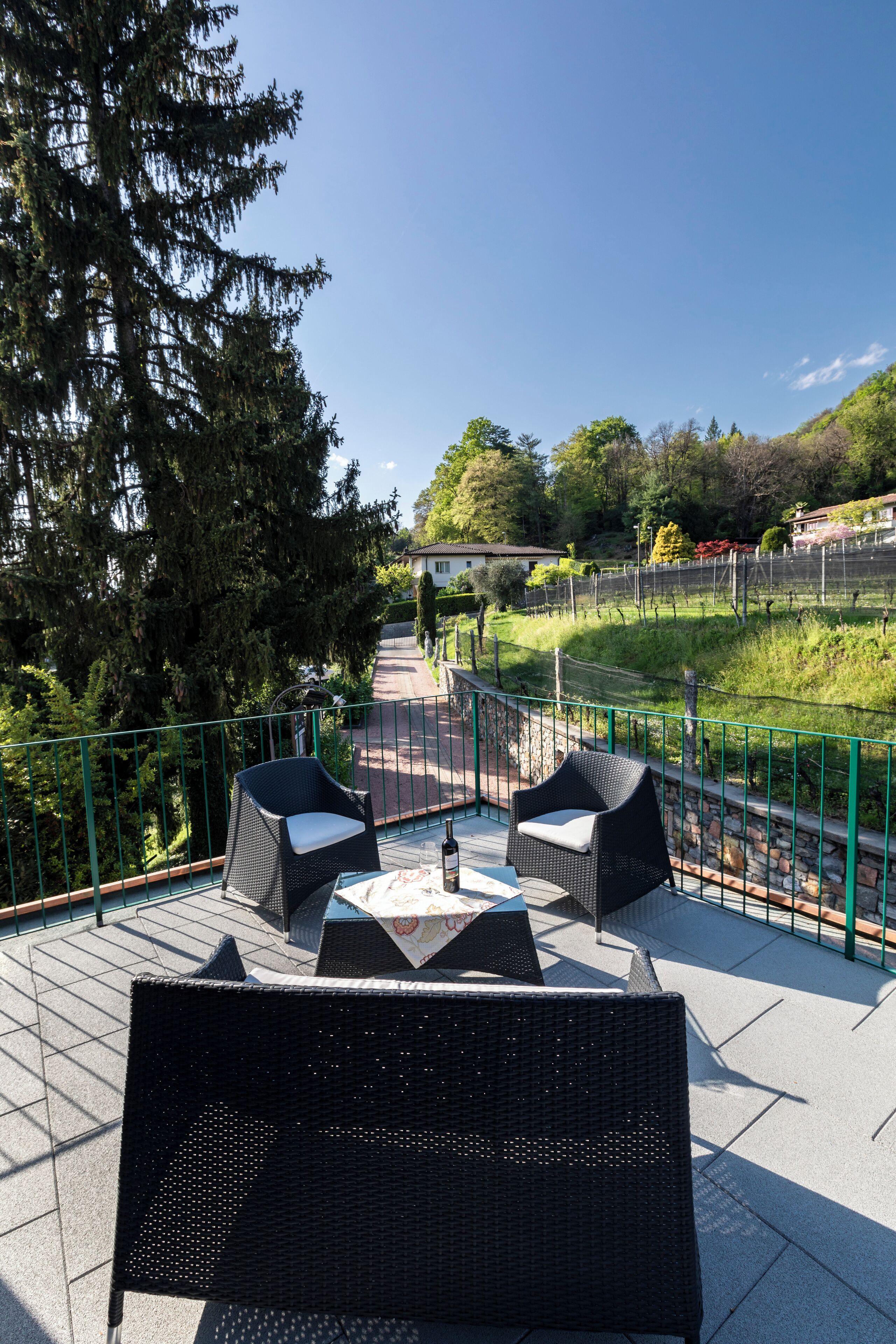 Appartamento familiare, 2 camere da letto, vista montagna | Terrazza/patio