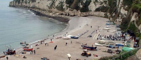 Vlak bij het strand