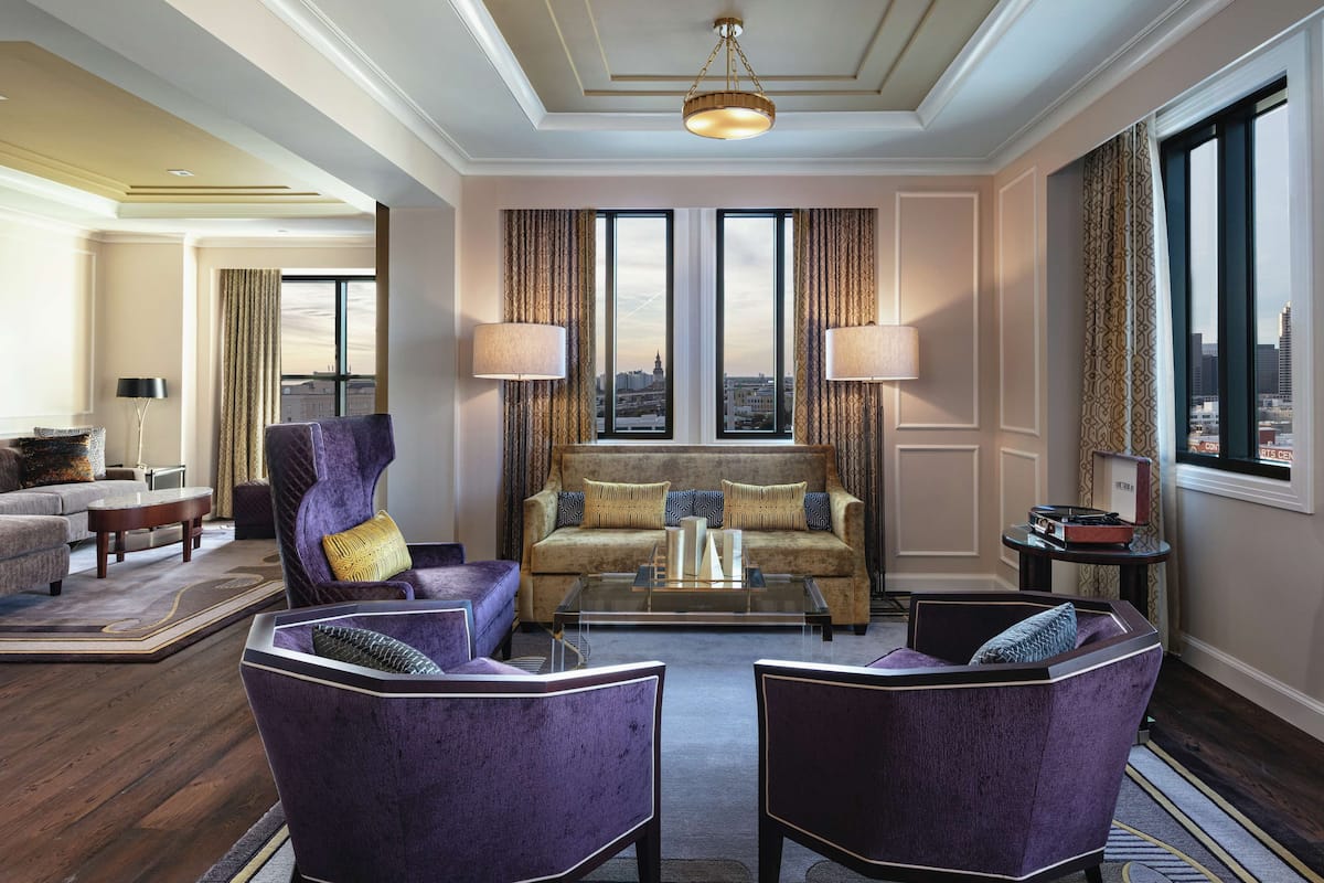 Suite, 1 King Bed (Roosevelt) | Living area | Flat-screen TV, tablet