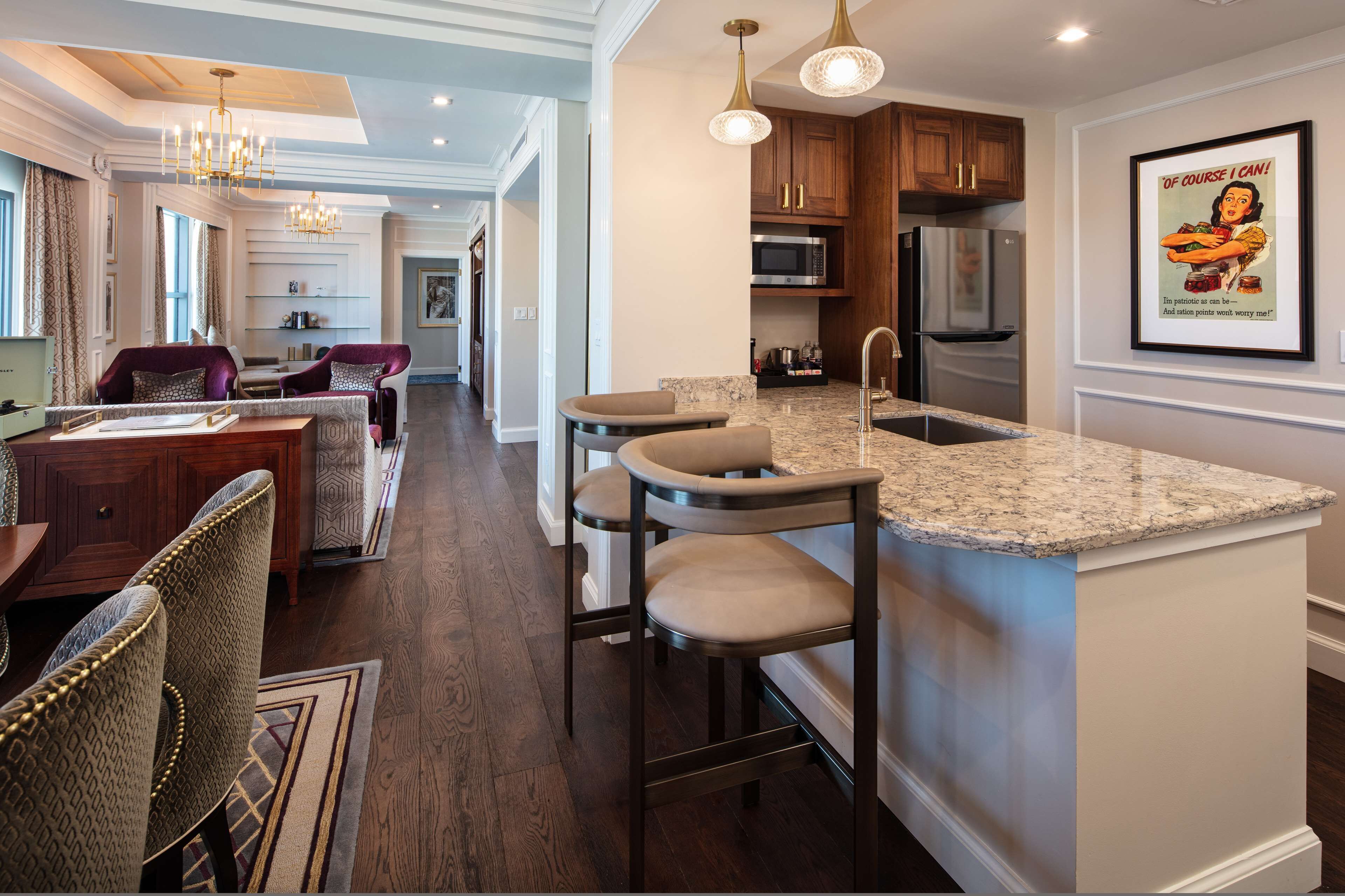Suite, 1 King Bed (Eisenhower) | Private kitchen | Coffee/tea maker, fridge