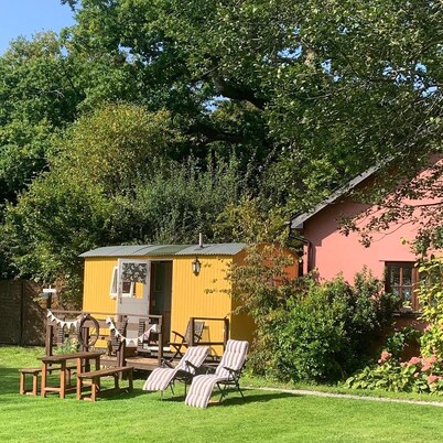 The Hideaway Shepherd Hut, Duffryn Mawr self catering cottages Vale of Glamorgan