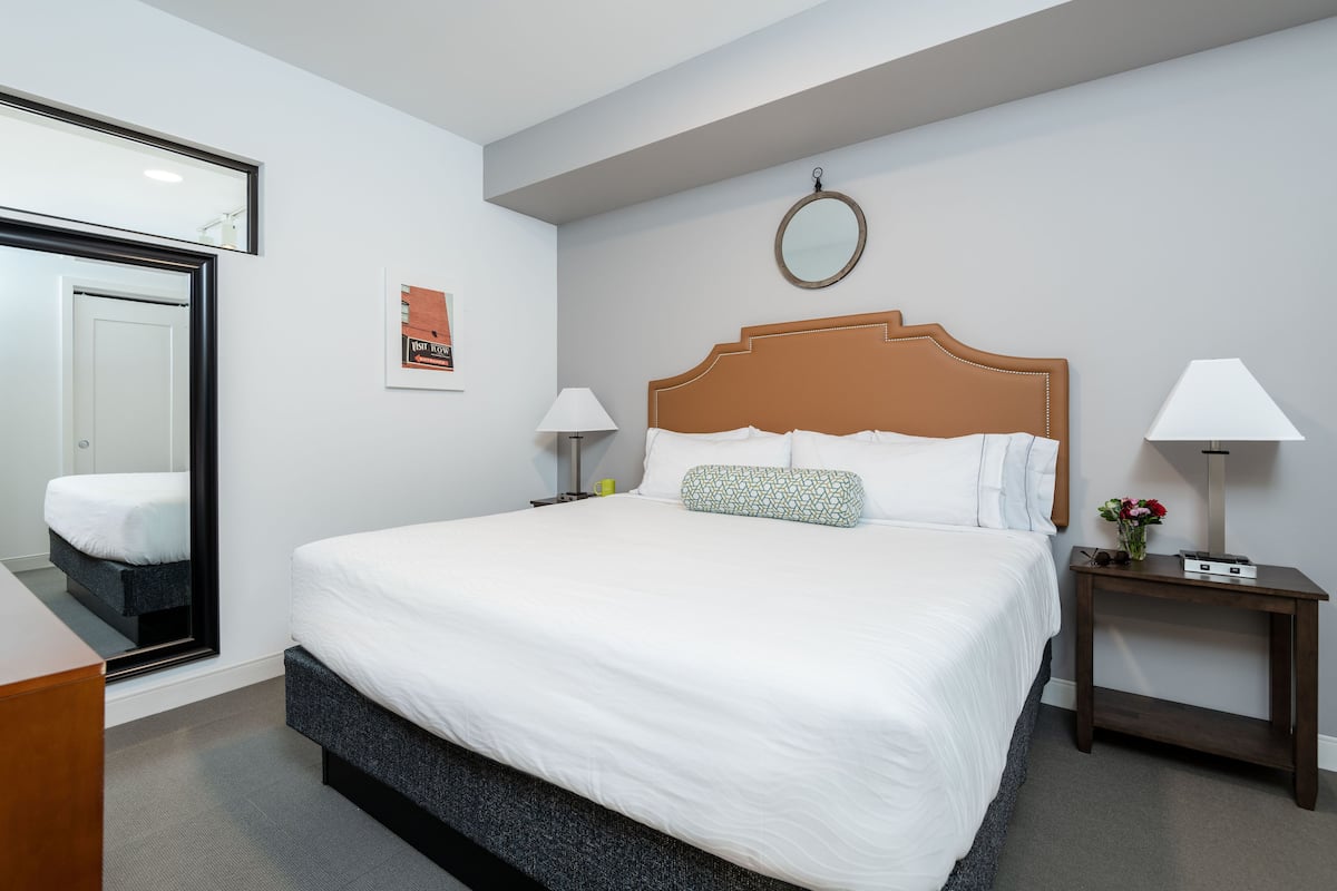 1 bedroom, laptop workspace, iron/ironing board, free cots/infant beds
