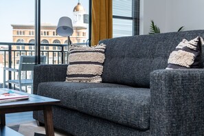 Standard Apartment, 1 Bedroom | Living area - Stay Alfred at Market City Center (Chattanooga)