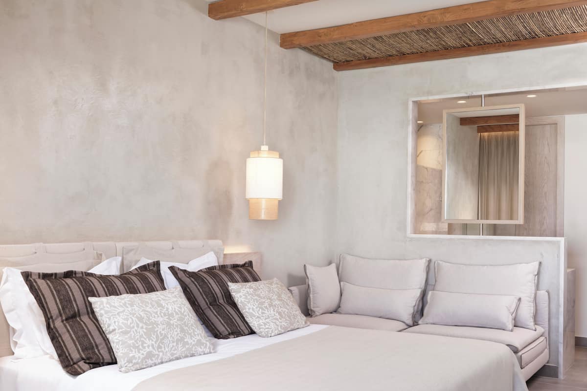1 slaapkamer, luxe beddengoed, pillowtop-bedden, een minibar