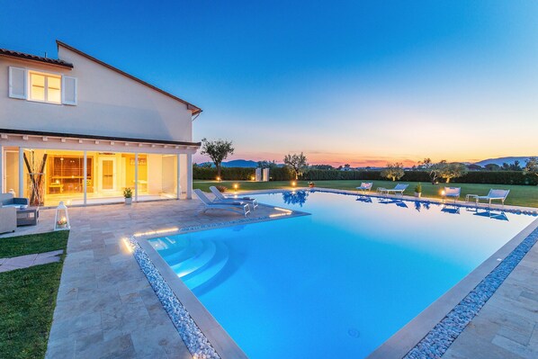 Una piscina riscaldata