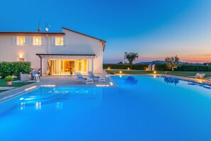 Una piscina riscaldata