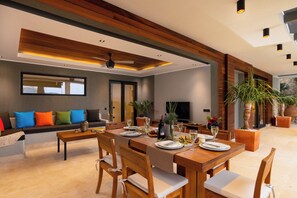 Dining - Super Modern 5 Bedroom Villa, Private Pool and Roof Terrace  (Kalkan mahallesi)