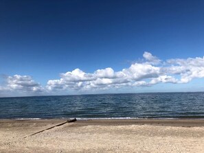 Vlak bij het strand