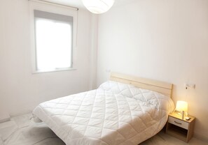 1 soveværelse, sengetøj