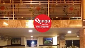 A family restaurant with a dining area, a kitchen, and a balcony. - Gaurika Residency Lodging and Boarding (Udupi)