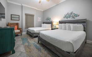 4 bedrooms, iron/ironing board, free WiFi, bed sheets
