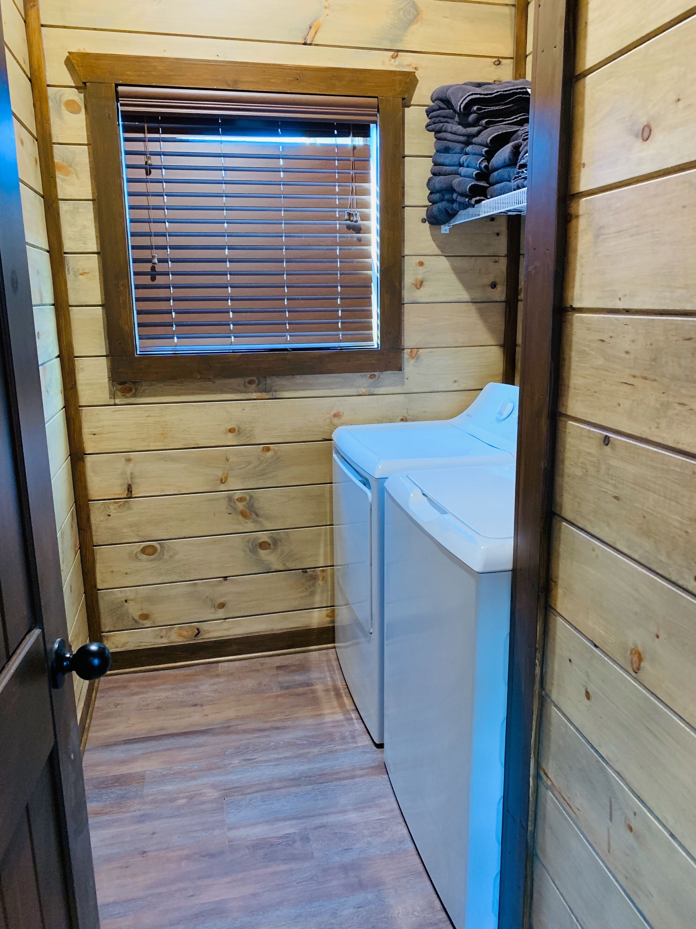 Laundry room on main level.  