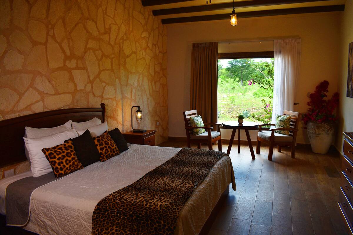 Cabana, 1 cama de casal | 1 quarto, frigobar, individualmente decorados