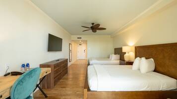 Standard Double Room, Ocean View - Adults Only | Hypo-allergenic bedding available, blackout drapes, iron/ironing board