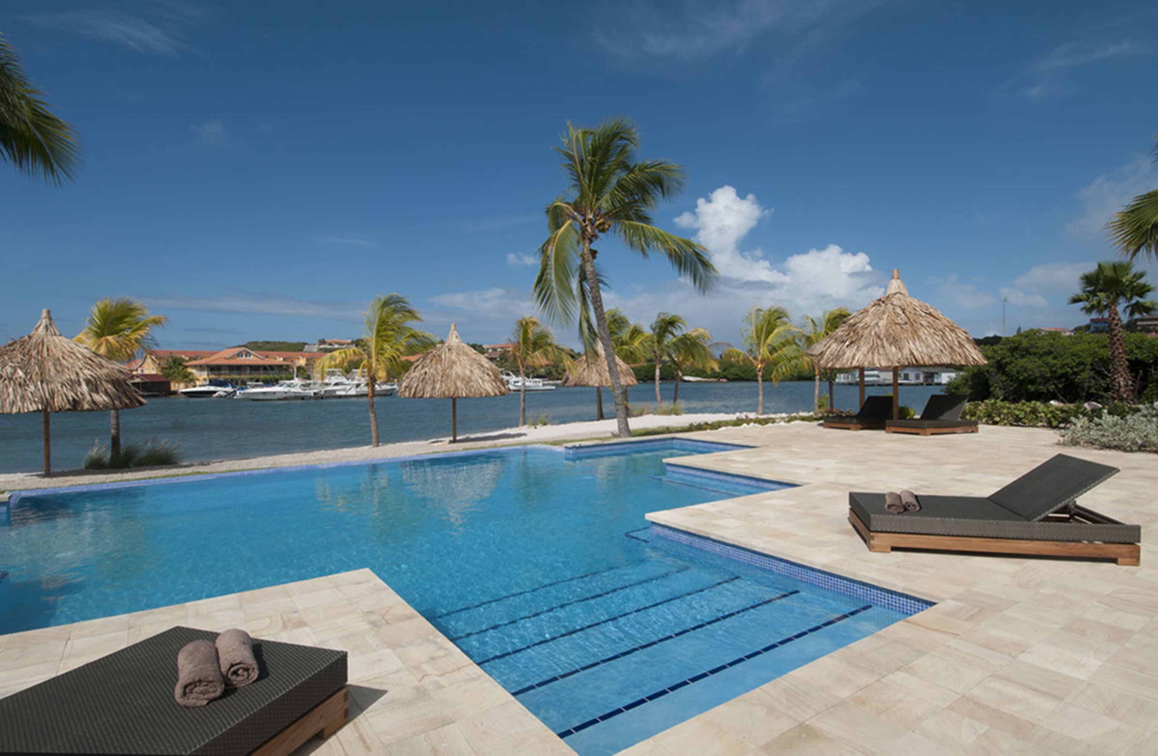 Outdoor pool, an infinity pool
