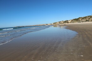 Vlak bij het strand
