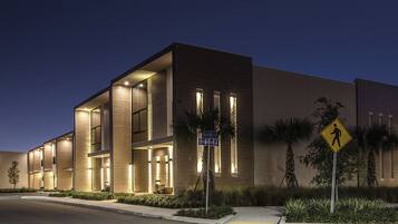 Front of property – evening/night