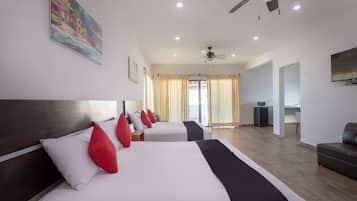 Junior Suite, 2 Double Beds | View from room