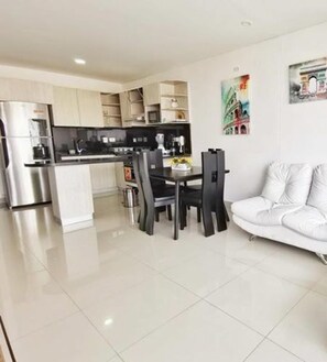 Apartment, 1 Bedroom | Living area | Flat-screen TV - Luxury Apt Bocagrande Parceros Group (Cartagena)