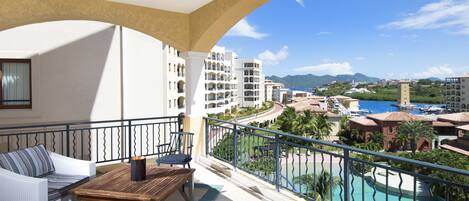 Blick vom Balkon