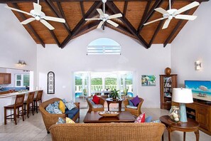 Flat-screen TV - Arcadia by Island Properties Online (Oyster Pond)