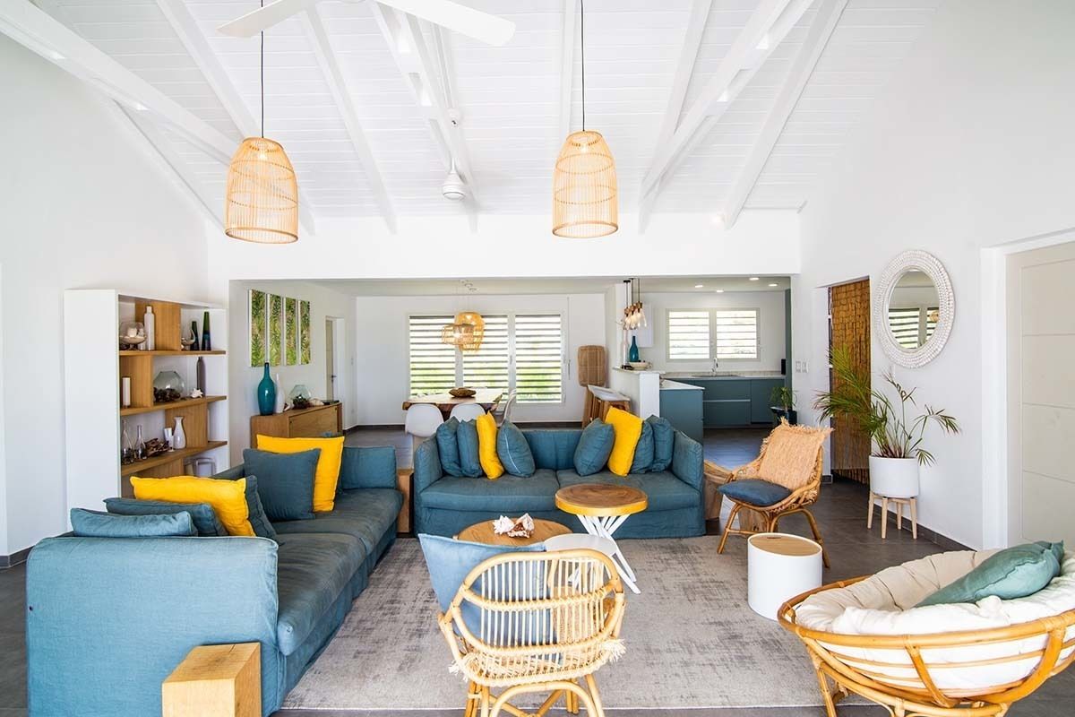 Villa, flere soverom, ikke-røyk | Oppholdsrom | Flatskjerm-TV