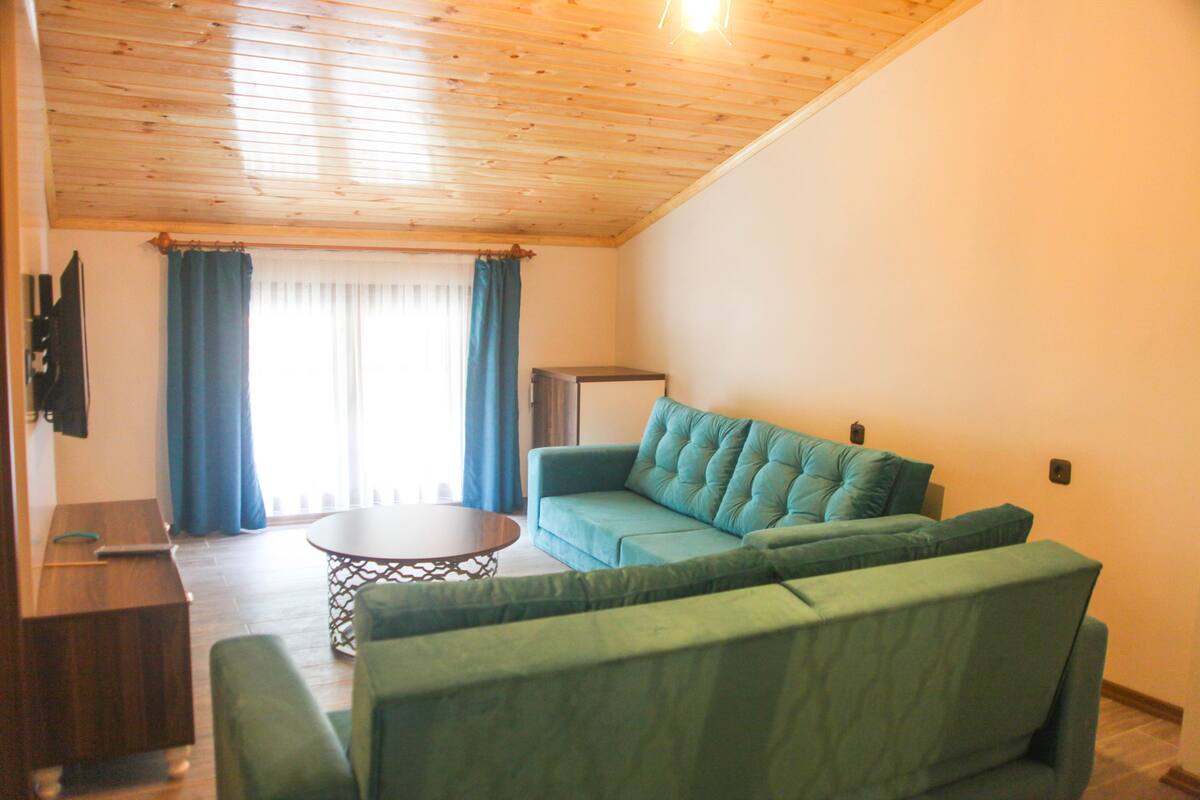 Deluxe suite, 1 slaapkamer, uitzicht op bergen | Geluiddichte muren, gratis wifi