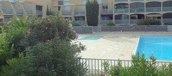 Appart 4 pers - Ground floor - terrace in residence with swimming pool