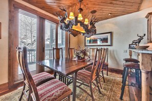 Dining - Winter Adventure Awaits: Luxury Mountain Design, Hot Tub & Shuttle Access! (Deer Valley)