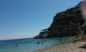Nära stranden och strandhanddukar