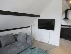 Klassiek appartement, 2 queensize bedden | Woonruimte
