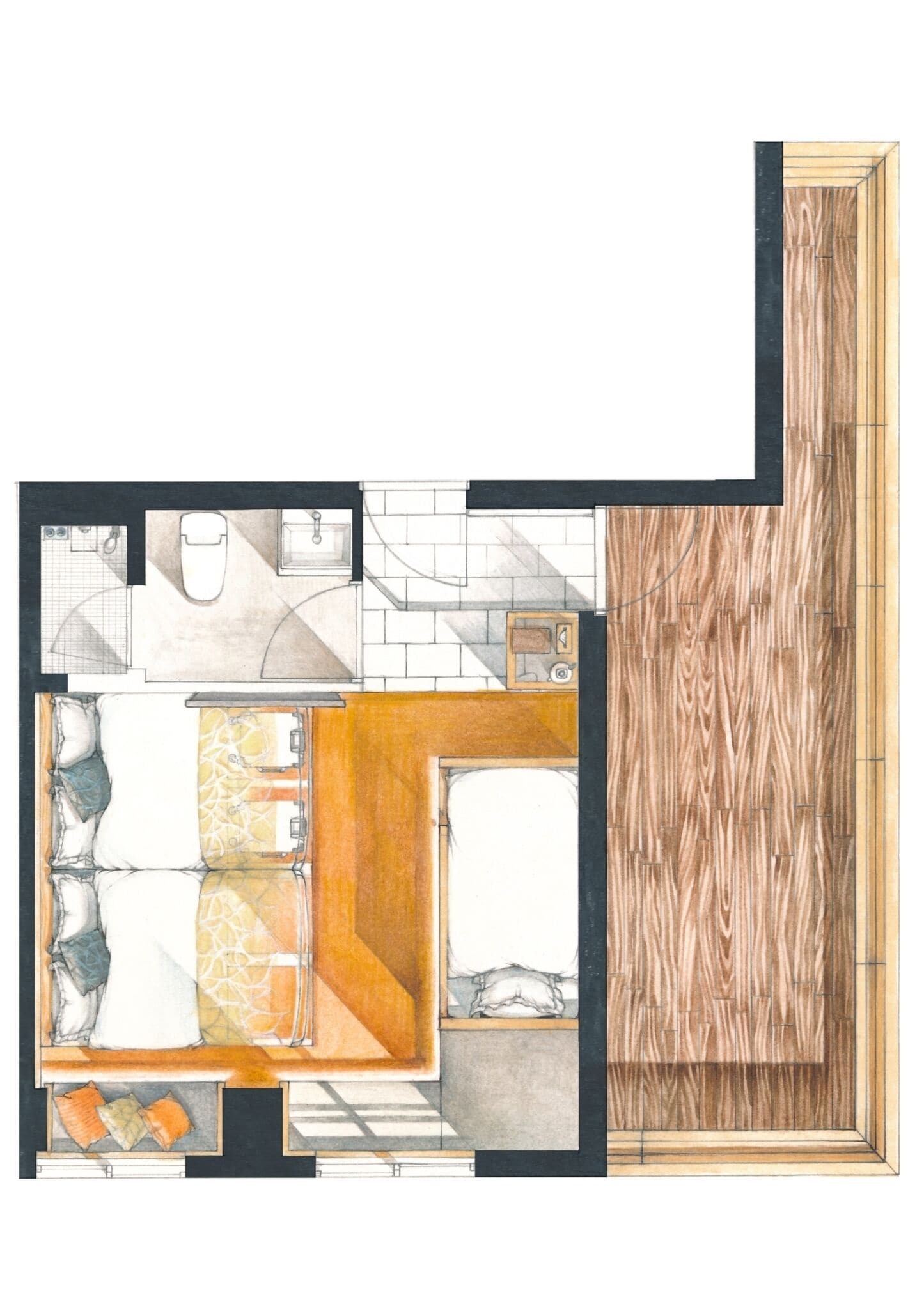 family room, balcony, 4-5 floor, no elevator | desk, free wifi