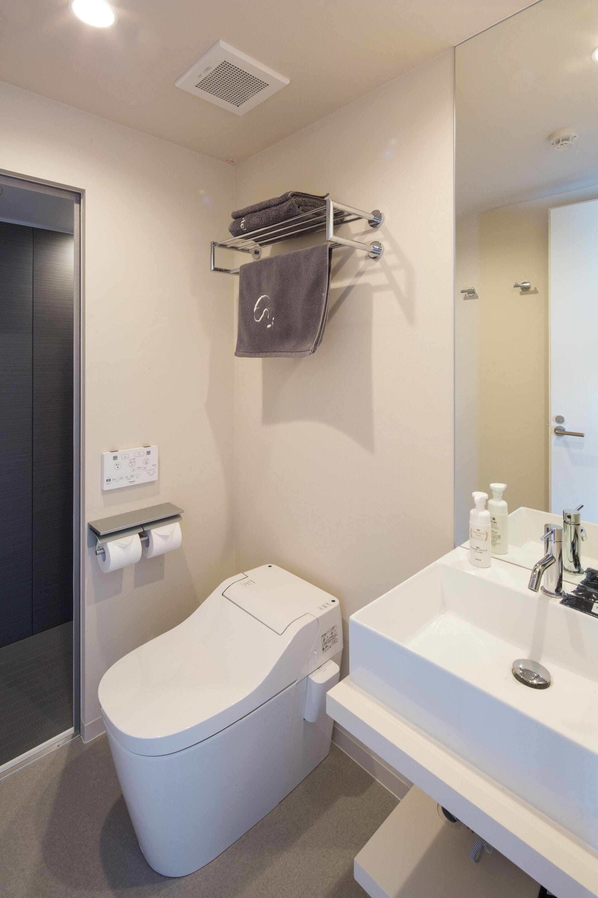 shower, free toiletries, hair dryer, slippers