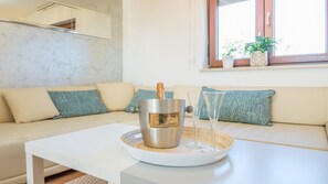 Villa, Private Pool | Living area | Flat-screen TV, video game console - Villa Casa Manera (Marcana)