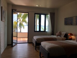 Quarto casal luxo, vista para o oceano | Vista do quarto